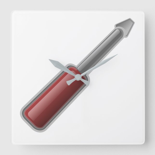 Screwdriver Fyrkantig Klocka (Framsida)