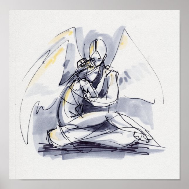 Scribble Änglar Poster (Framsidan)