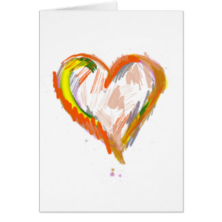Scribble Heart Hälsningskort