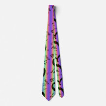 Scribble Kärlek Xoxo Heart Rand Neck Tie