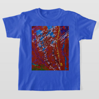 Scribbled Flowers Graffiti  T Shirt