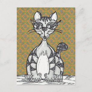 Scribby Cat 21 Vykort