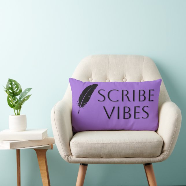 Scribe Vibes Author Writer Poet  Lumbarkudde (Stol)