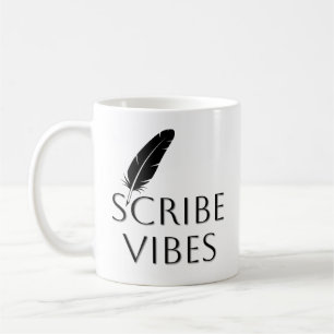 Scribe Vibes Författare Författarinna Poet Kaffemugg