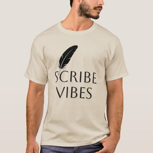 Scribe Vibes Författare Författarinna Poet  T Shirt (Framsida)