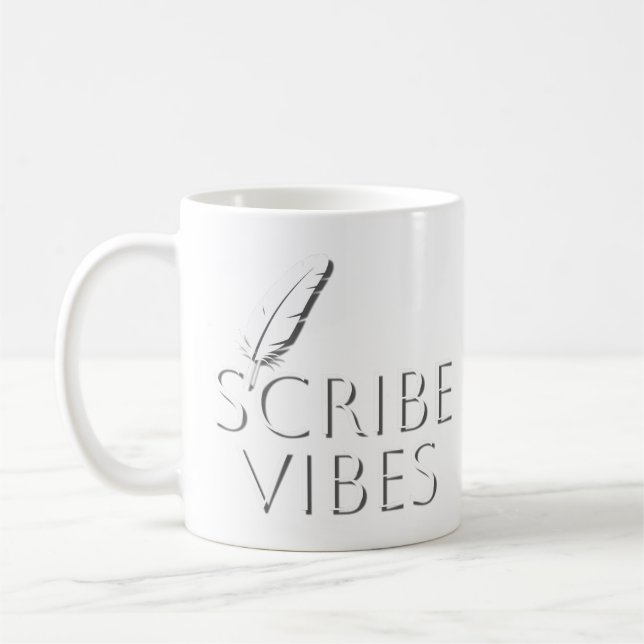 Scribe Vibes Writers Authors Poets Kaffemugg (Vänster)