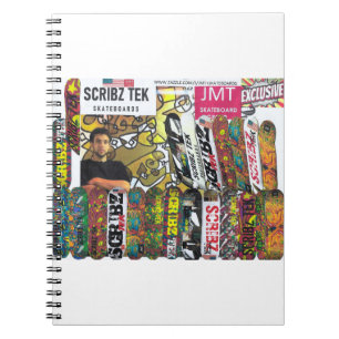 SCRIBZ TEK SKATEBOARDS / JMT USA ANTECKNINGSBOK