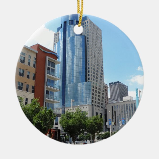 Scripps centrerar i Cincinnati, Ohio Julgransprydnad Keramik (Framsidan)