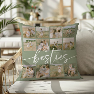 Script Besties Fotokollage Personligt Kudde