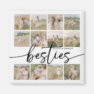 Script Besties Fotokollage Personligt Magnet