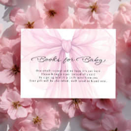 Script Blush Bow Books for Baby Insert Tilläggskort