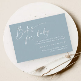 Script Bokar för Pojke Baby Shower Tilläggskort