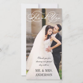 Script Bröllop Tack Kort