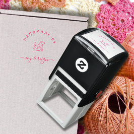  Script Custom logo Handmade by  Självfärgande Stämpel