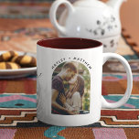 Script Engagement Photo Better Together Custom Två-Tonad Mugg<br><div class="desc">Script Engagement Photo Better Together Custom Two-Tone Coffee Mug. Perfect as birthday,  Valentine's Day,  or Save the Date swag</div>