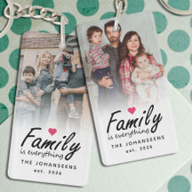 Script Family is Everything 2 Sided Custom Photo