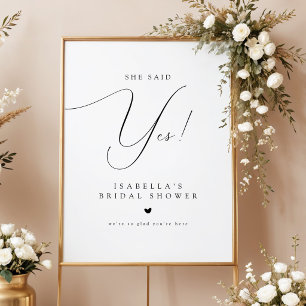 Script Hon Sade Ja Bröllopsfest Välkommen Poster