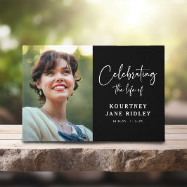 Script Memorial Photo & Message Sympathy  Gästböcker