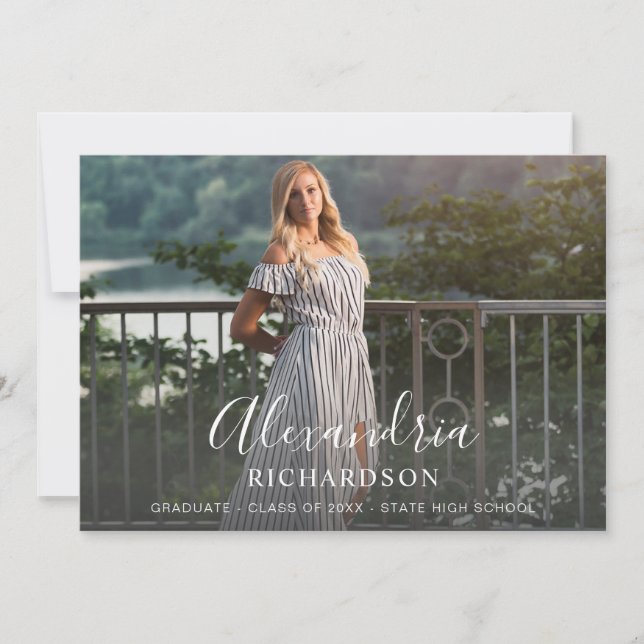 Script Mod Namn Photo Studenten - LGR Namn Inbjudningar (Framsida)