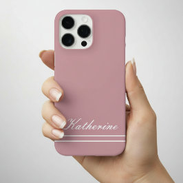 Script Name Minimalist Dusty Rose