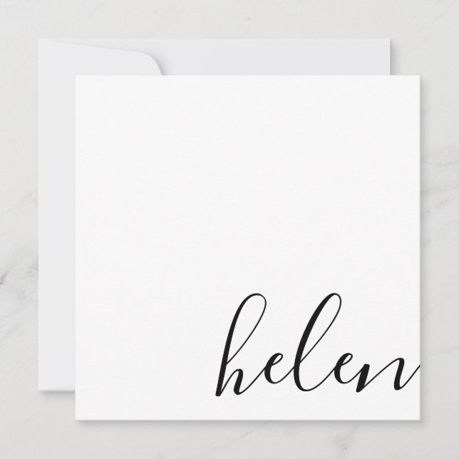 Script Namn Anteckningskort (Framsida)