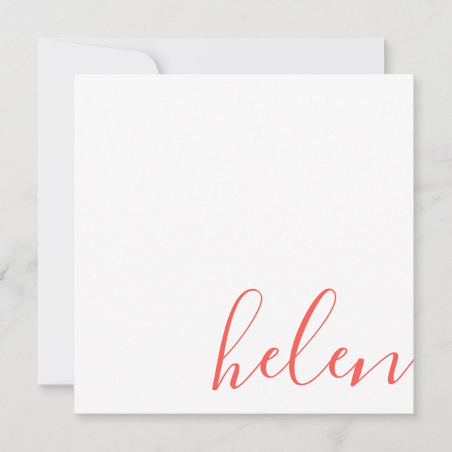 Script Namn Anteckningskort (Framsida)