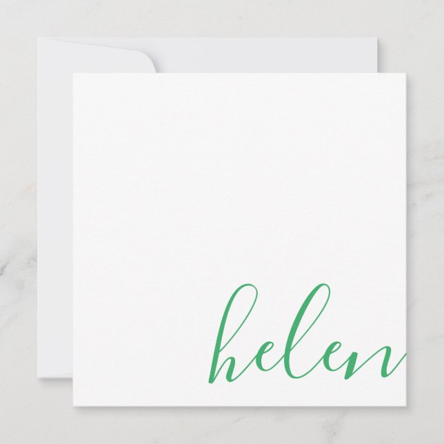 Script Namn Anteckningskort (Framsida)