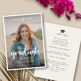 Script Student Beige White Photo Studenten Meddelande