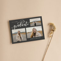 Script Studenten Simple 3 Photo Collage Party Inv