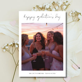 Script Xoxo Galentines Day Flicka Foto Julkort