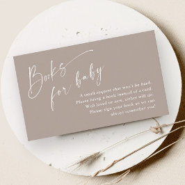 Scriptböcker för neutrala baby shower tilläggskort
