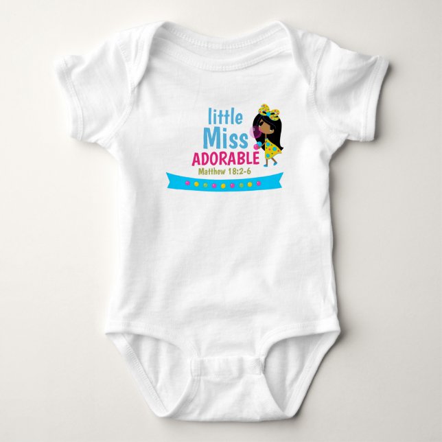 Scripture Baby Jersey Bodydress Tee (Framsida)