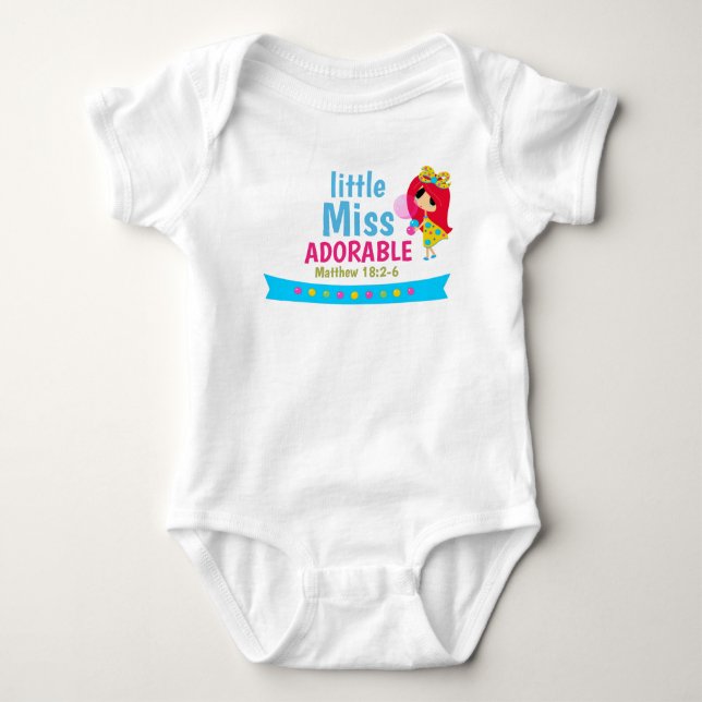 Scripture Baby Jersey Bodydress Tröja (Framsida)