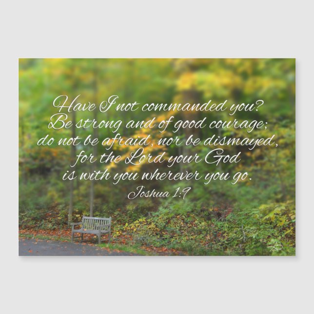 Scripture för kristen för Verse för Joshua (Framsida)