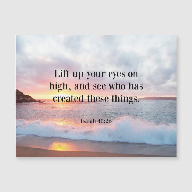 Scripture, Isaiah 40:26 (Framsida)