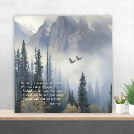 Scripture Isaiah 40 Soar like Eagles Wall Art Poster