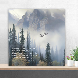 Scripture Isaiah 40 Soar like Eagles Wall Art Poster