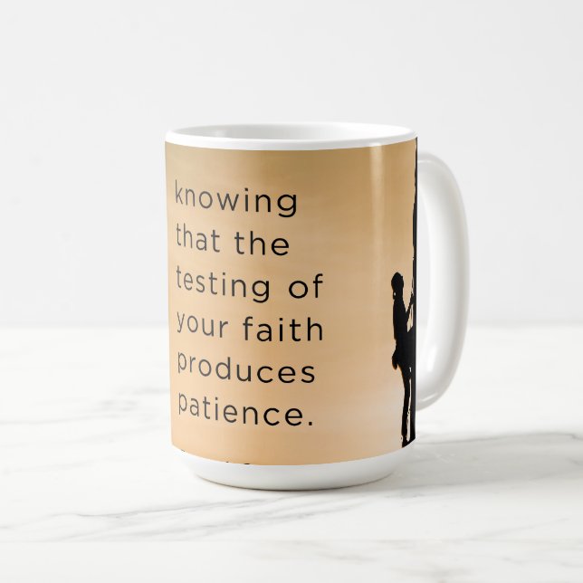 Scripture Mugg James 1:3 (Framsida höger)