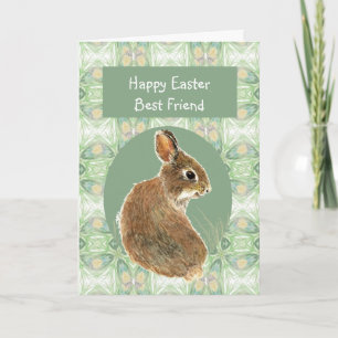 Scripture Påsk Best Friend Cute Rabbit Helgkort
