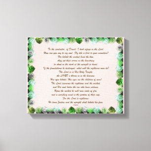 Scripture, Psalm 11, Bible Verse Canvastryck