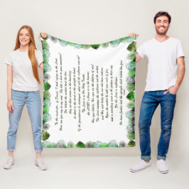 Scripture, Psalm 11, Bible Verse Fleecefilt
