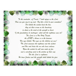 Scripture, Psalm 11, Bible Verse Fototryck