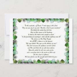 Scripture, Psalm 11, Bible Verse Inbjudningar