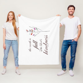 Scripture, Psalm 33, Kindness Fleecefilt