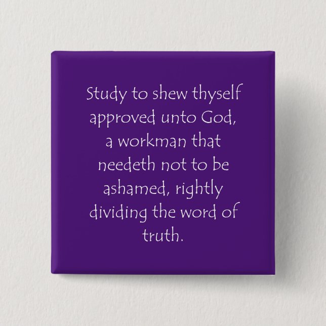 Scripture Quote 2 Timothy 2 15 Knapp (Framsida)