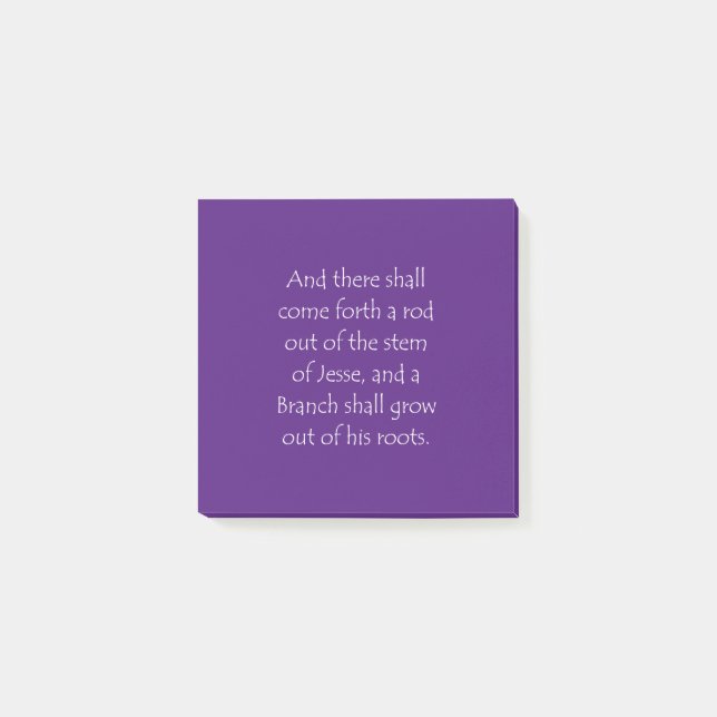 Scripture Quote Isaiah 11 1 Post-it Block (Framsida)