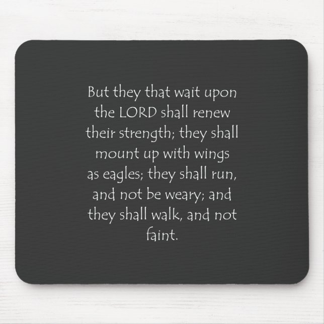 Scripture Quote Isaiah 40 31 Musmatta (Framsidan)