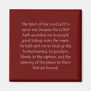 Scripture Quote Isaiah 61 1 Magnet