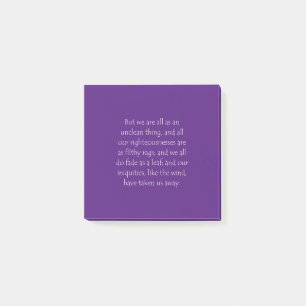 Scripture Quote Isaiah 64 6 Post-it Block