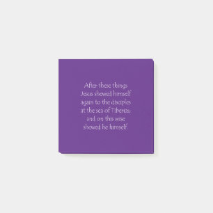 Scripture Quote John 21 1 Post-it Block
